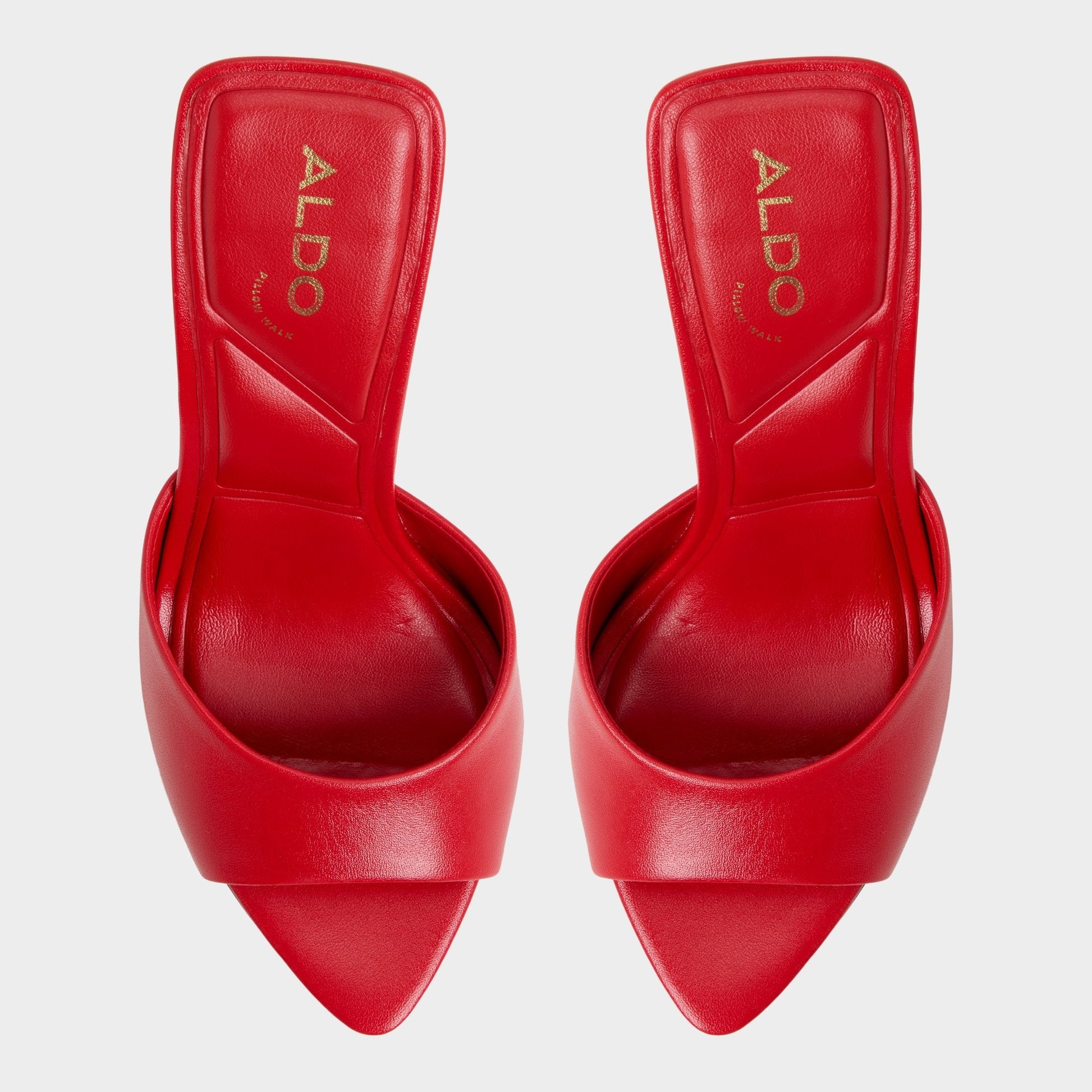 Madelan in Bright Red - Heeled mule, Stiletto heel Aldo Bright Red