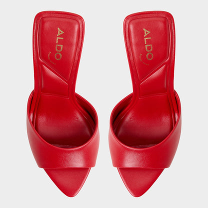 Madelan in Bright Red - Heeled mule, Stiletto heel Aldo Bright Red