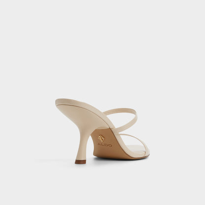 Avelinda in Cream - Heeled mule Aldo Cream