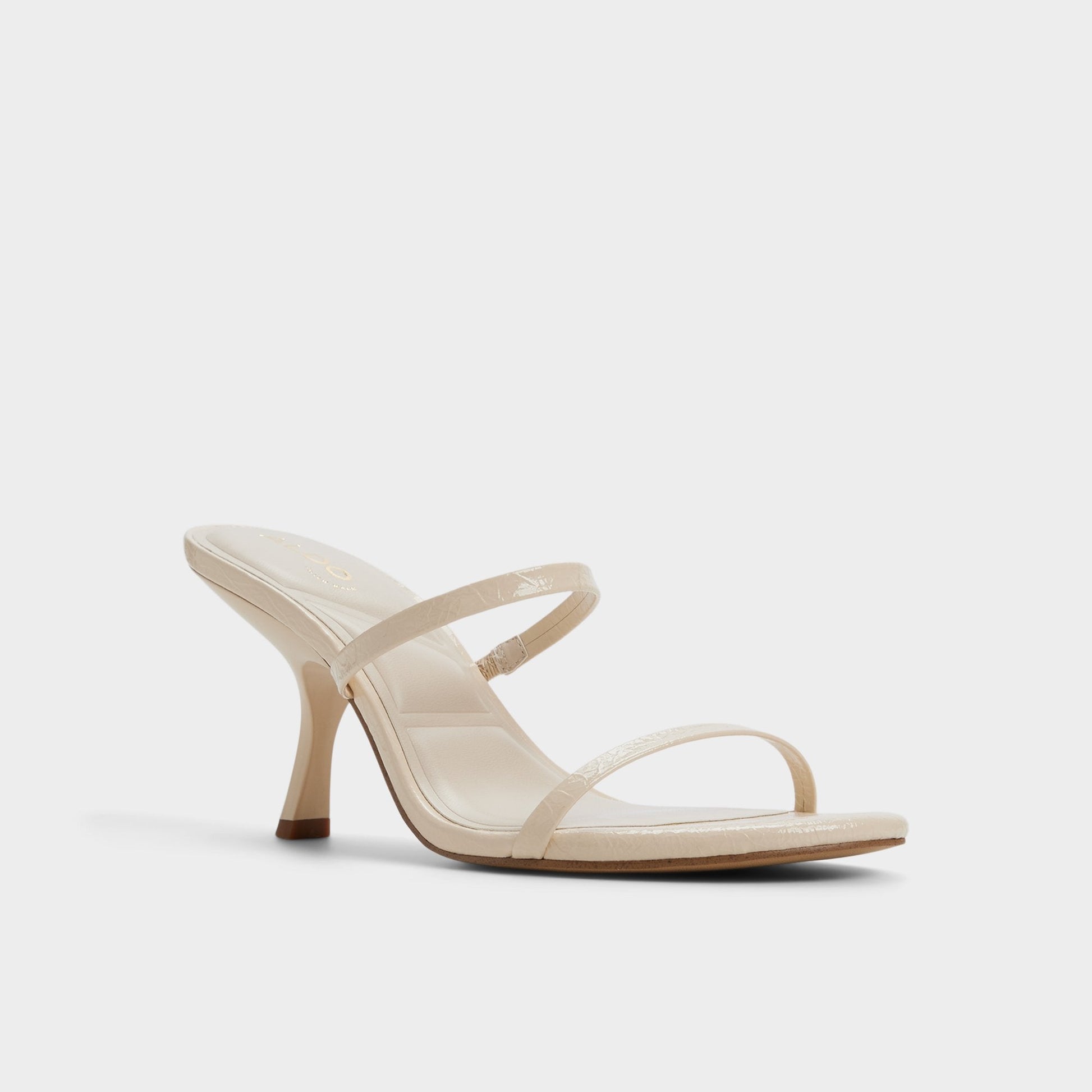 Avelinda in Cream - Heeled mule Aldo Cream