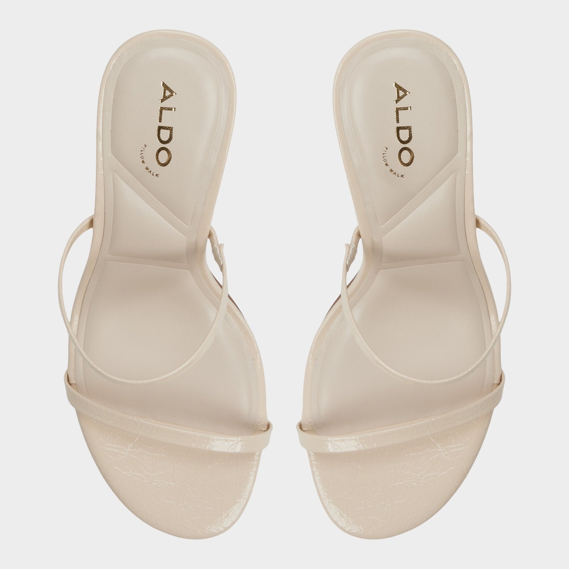 Avelinda in Cream - Heeled mule Aldo Cream