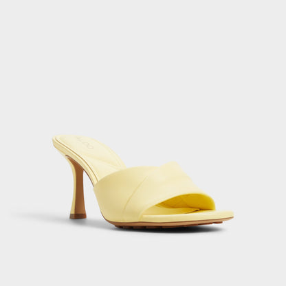 Lyhanna Light Yellow Women's Heeled mules - Heeled mule, Stiletto heel Aldo Light Yellow