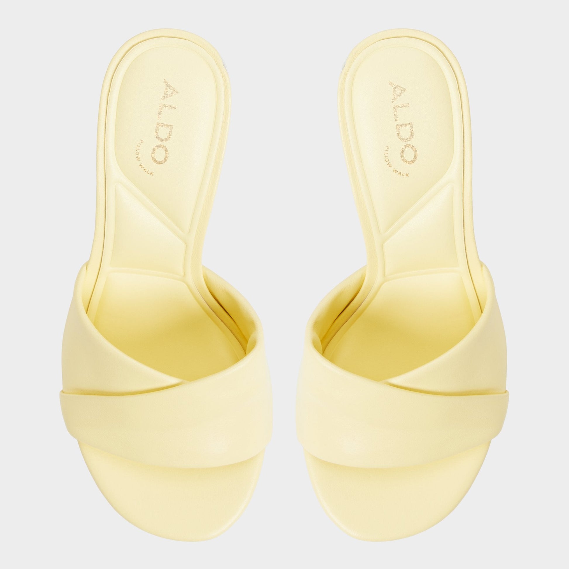 Lyhanna Light Yellow Women's Heeled mules - Heeled mule, Stiletto heel Aldo Light Yellow