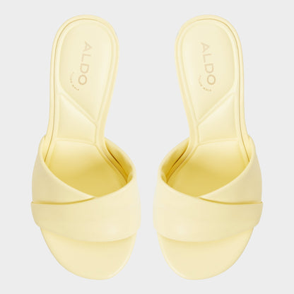 Lyhanna Light Yellow Women's Heeled mules - Heeled mule, Stiletto heel Aldo Light Yellow