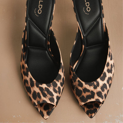 Elenara Brown Multi Women's Heeled mules - Heeled mule, Stiletto heel Aldo Brown Multi