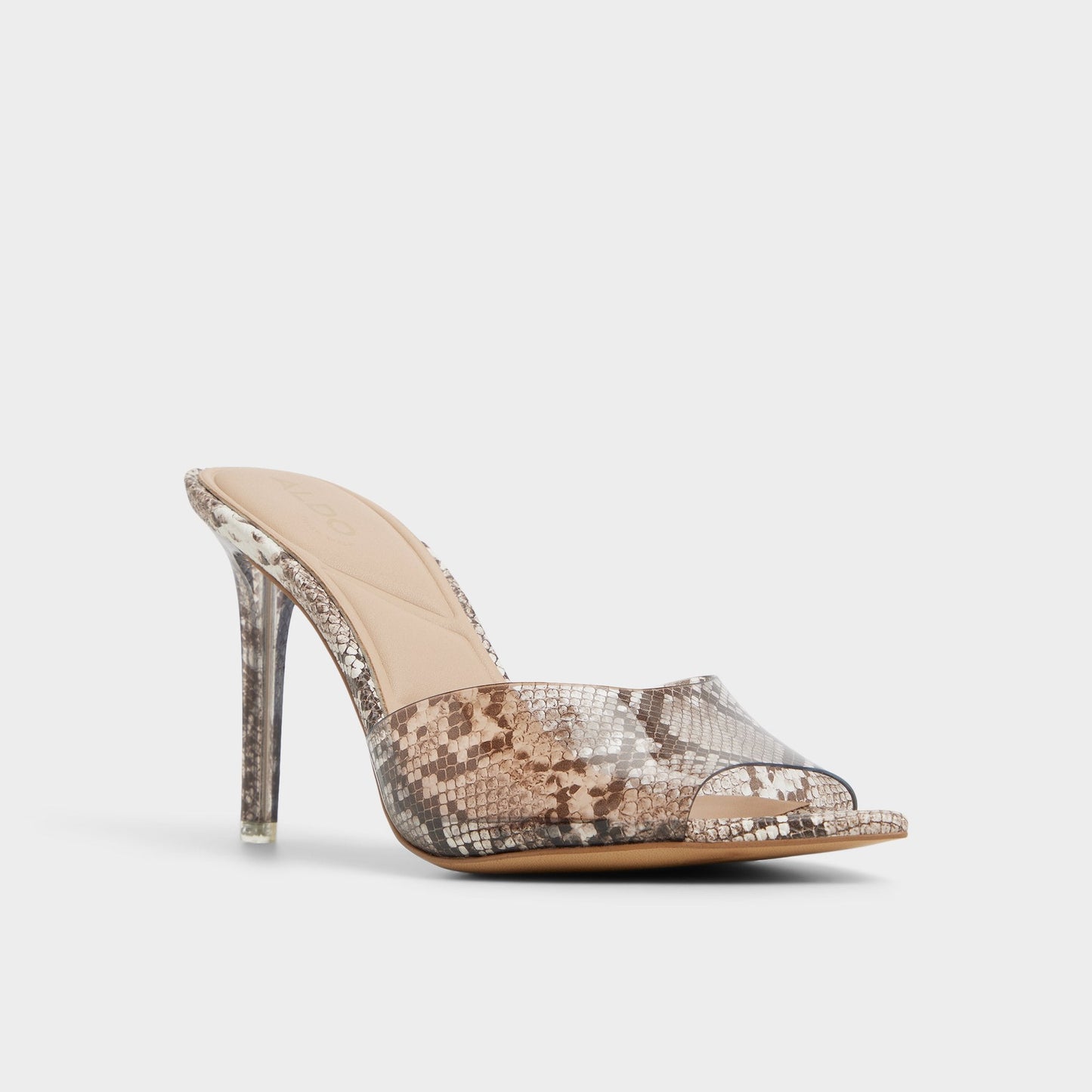 Anitabrilden Other Grey Women's Mule slides - Heeled mule, Stiletto heel Aldo Other Grey