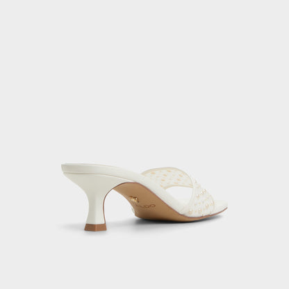 Pearlia White Women's Heeled mules - Heeled mule Aldo White