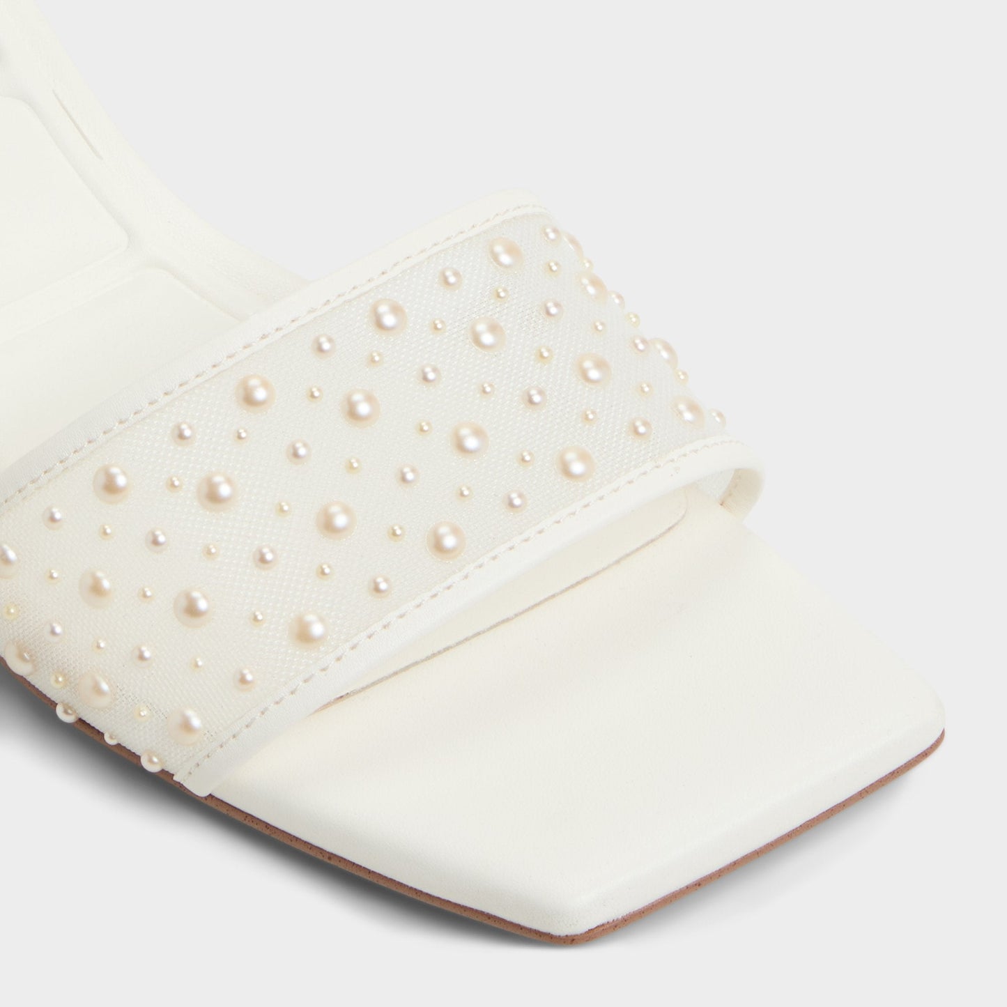 Pearlia White Women's Heeled mules - Heeled mule Aldo White