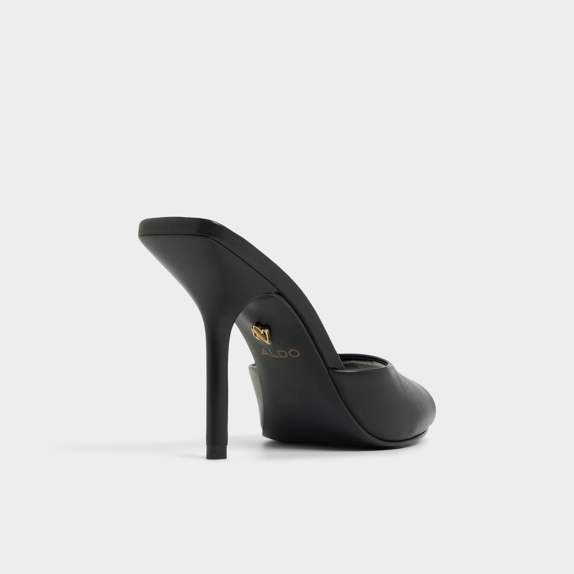 Madelan in Black - Heeled mule, Stiletto heel Aldo Black