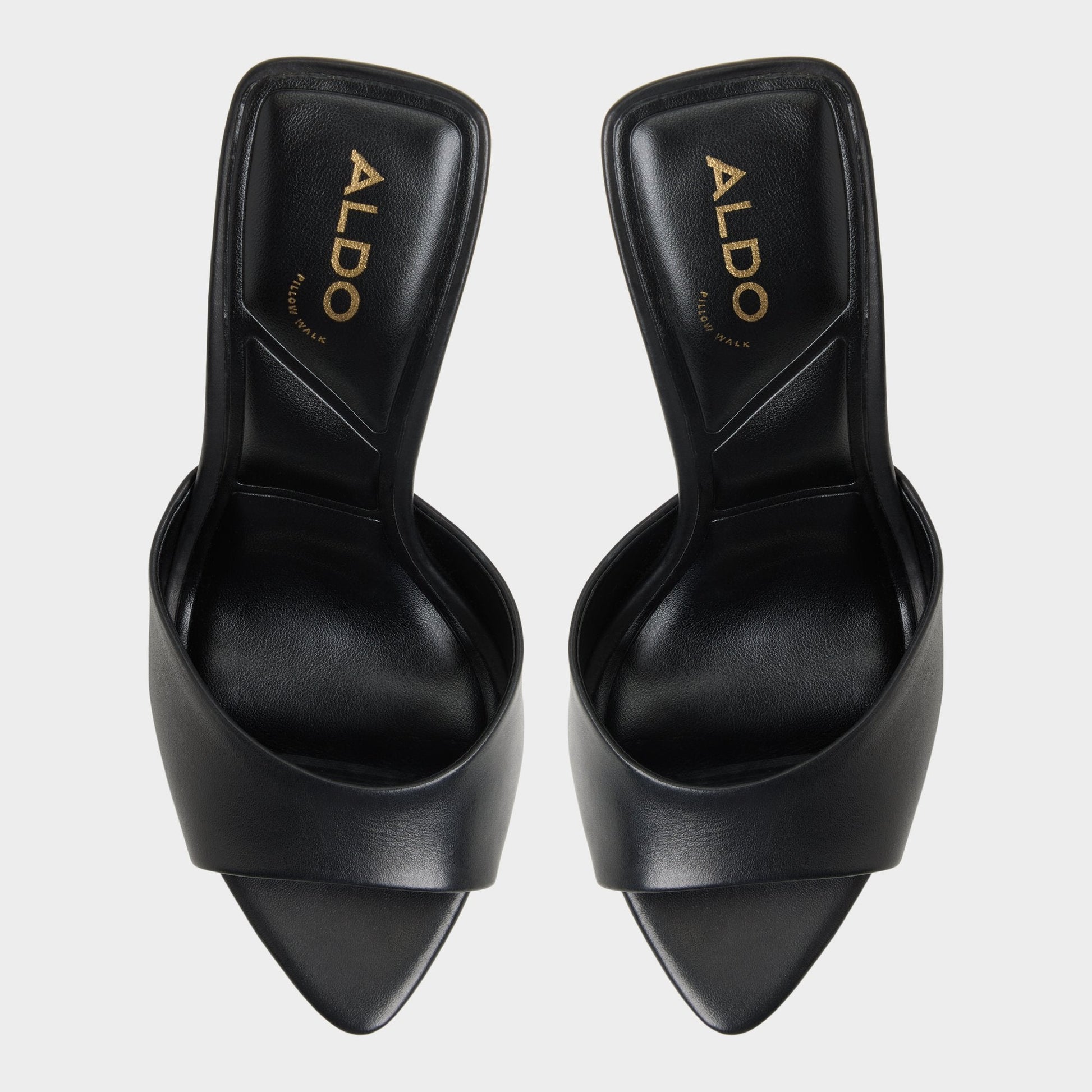 Madelan in Black - Heeled mule, Stiletto heel Aldo Black