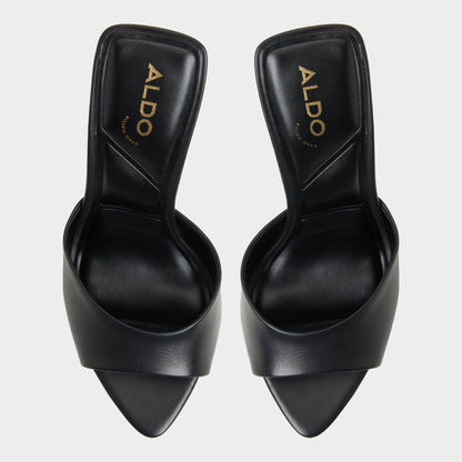 Madelan in Black - Heeled mule, Stiletto heel Aldo Black