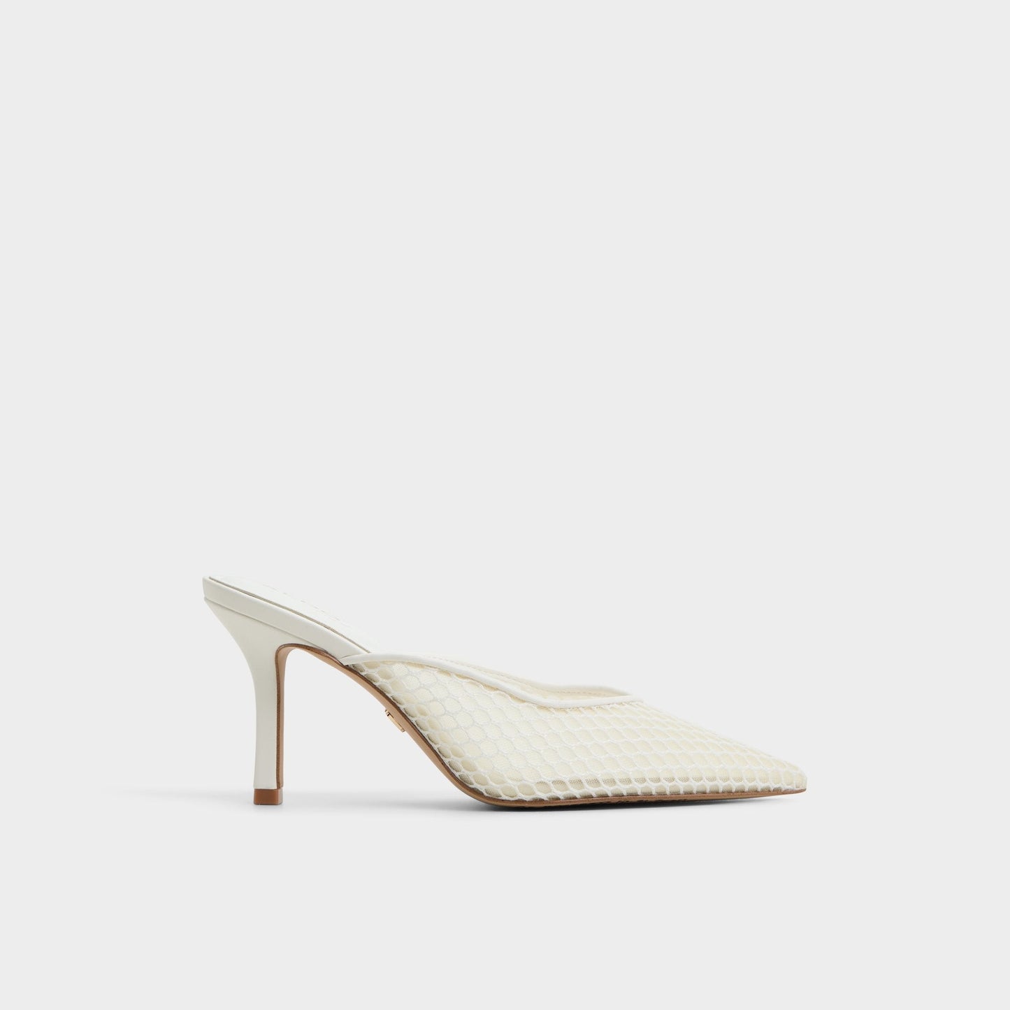 Gamilia Open White Textile Mesh Women's Kitten heels - Heeled mule, Kitten heel Aldo Open White