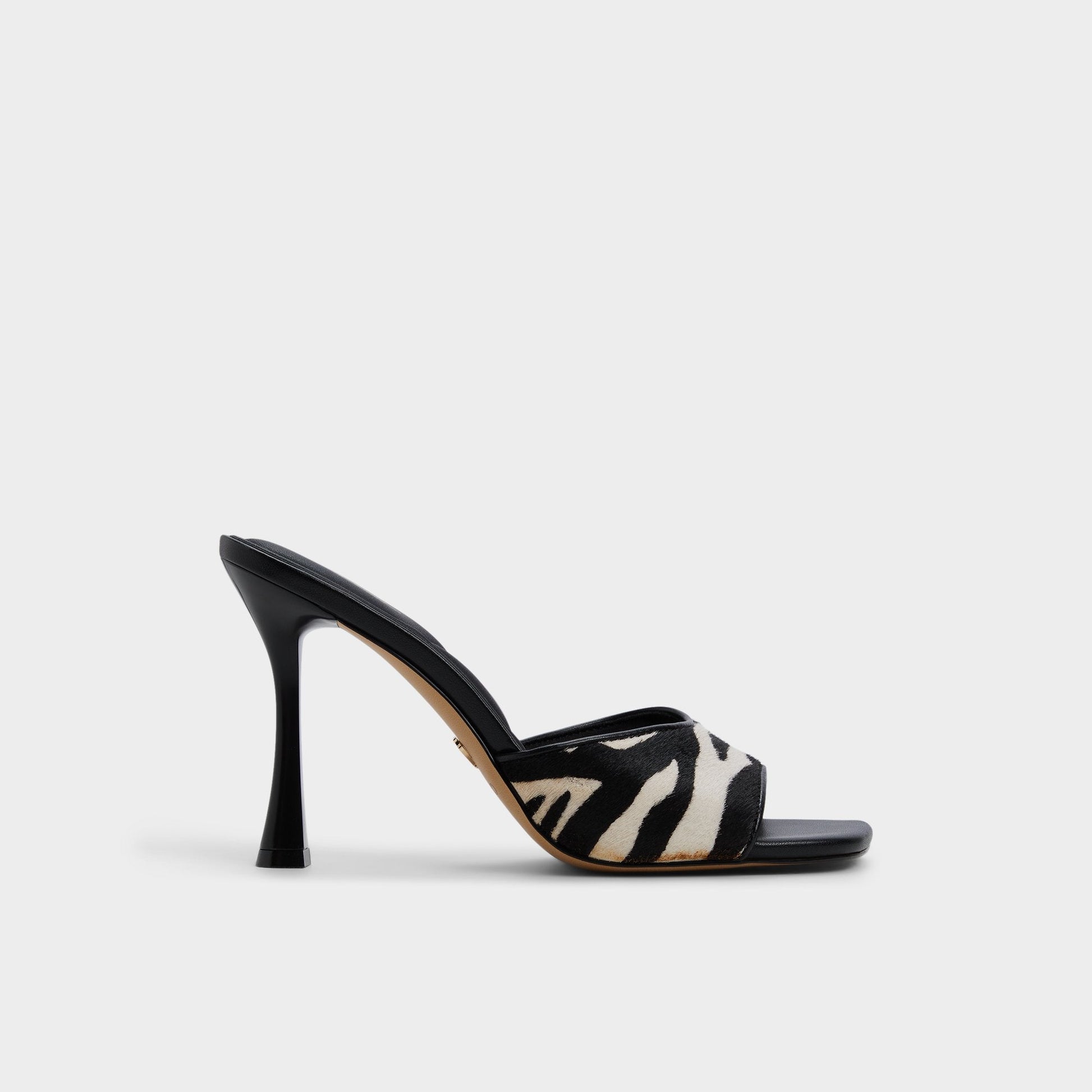 Evadalia White/Black Women's Heeled mules - Heeled mule Aldo White/Black