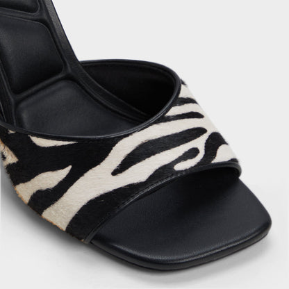 Evadalia White/Black Women's Heeled mules - Heeled mule Aldo White/Black