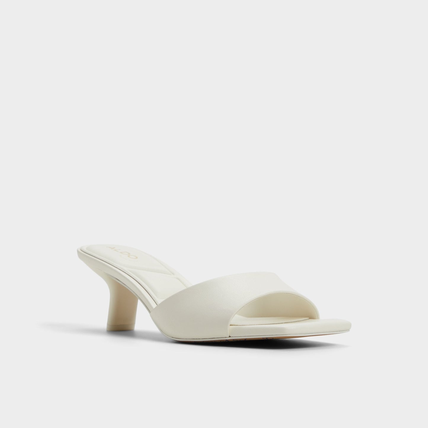 Enchanting White Women's Heeled mules - Heeled mule, Kitten heel Aldo White