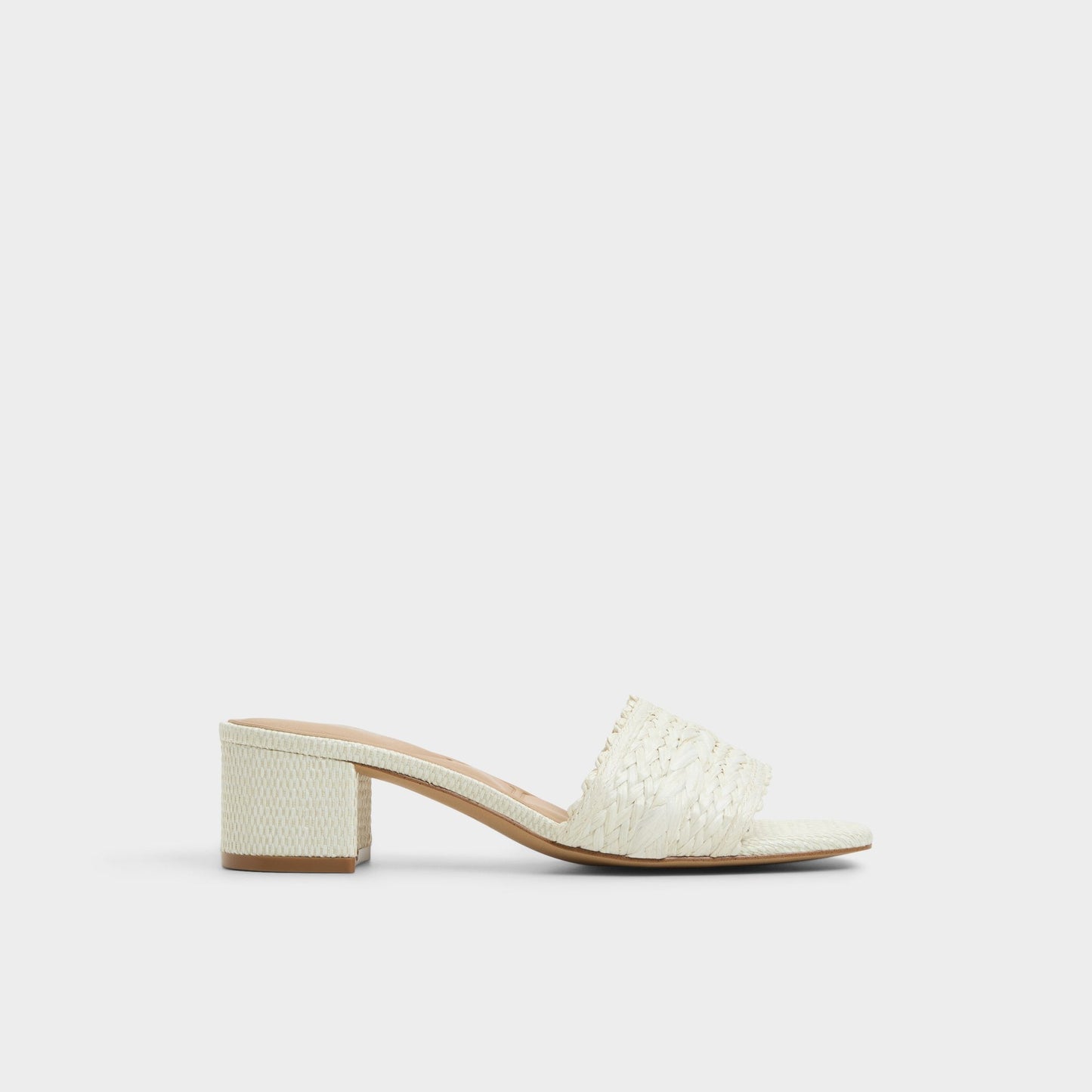Claudina White/Bone Women's Block heels - Heeled mule, Block heel Aldo White/bone