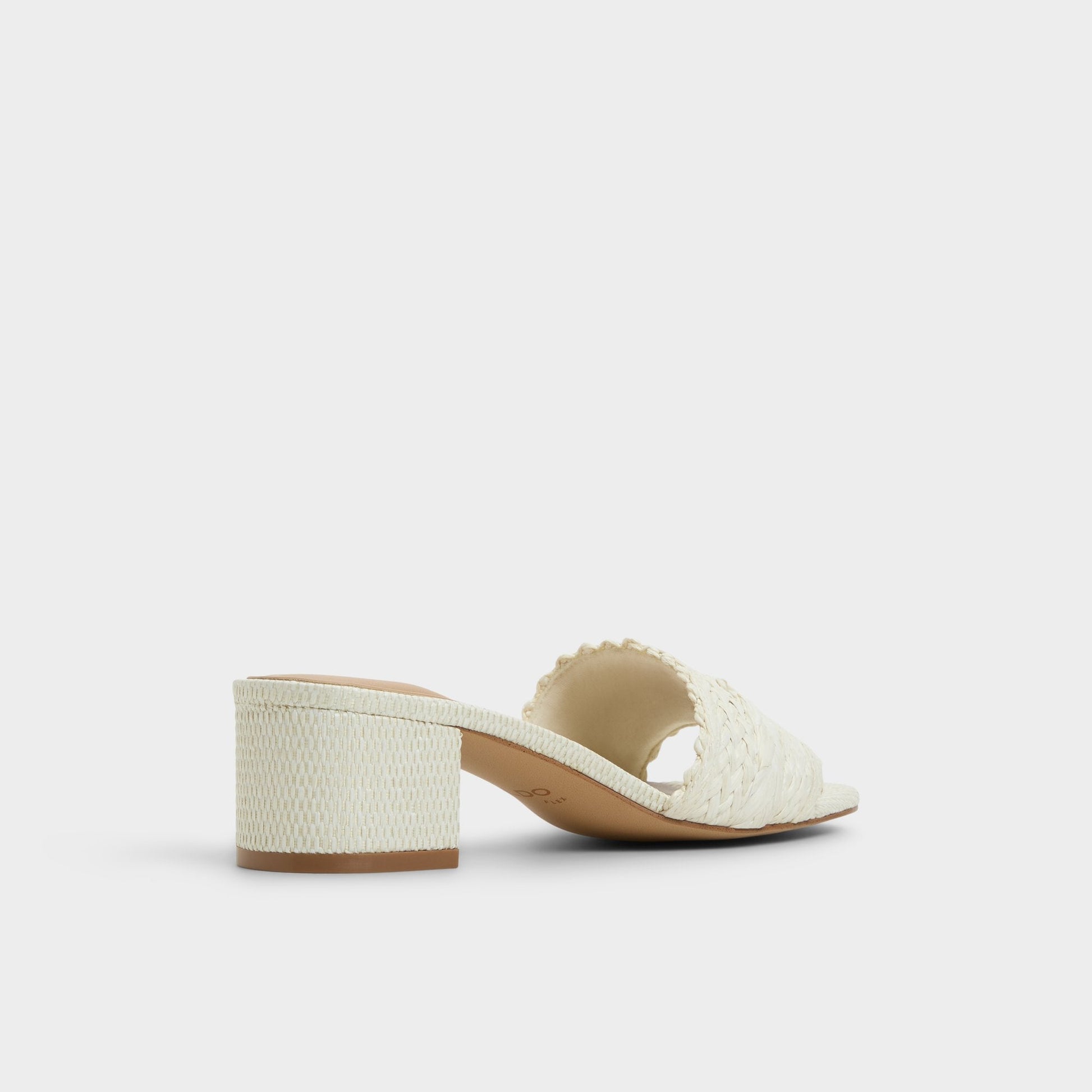 Claudina White/Bone Women's Block heels - Heeled mule, Block heel Aldo White/bone