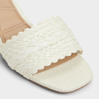 Claudina White/Bone Women's Block heels - Heeled mule, Block heel Aldo White/bone