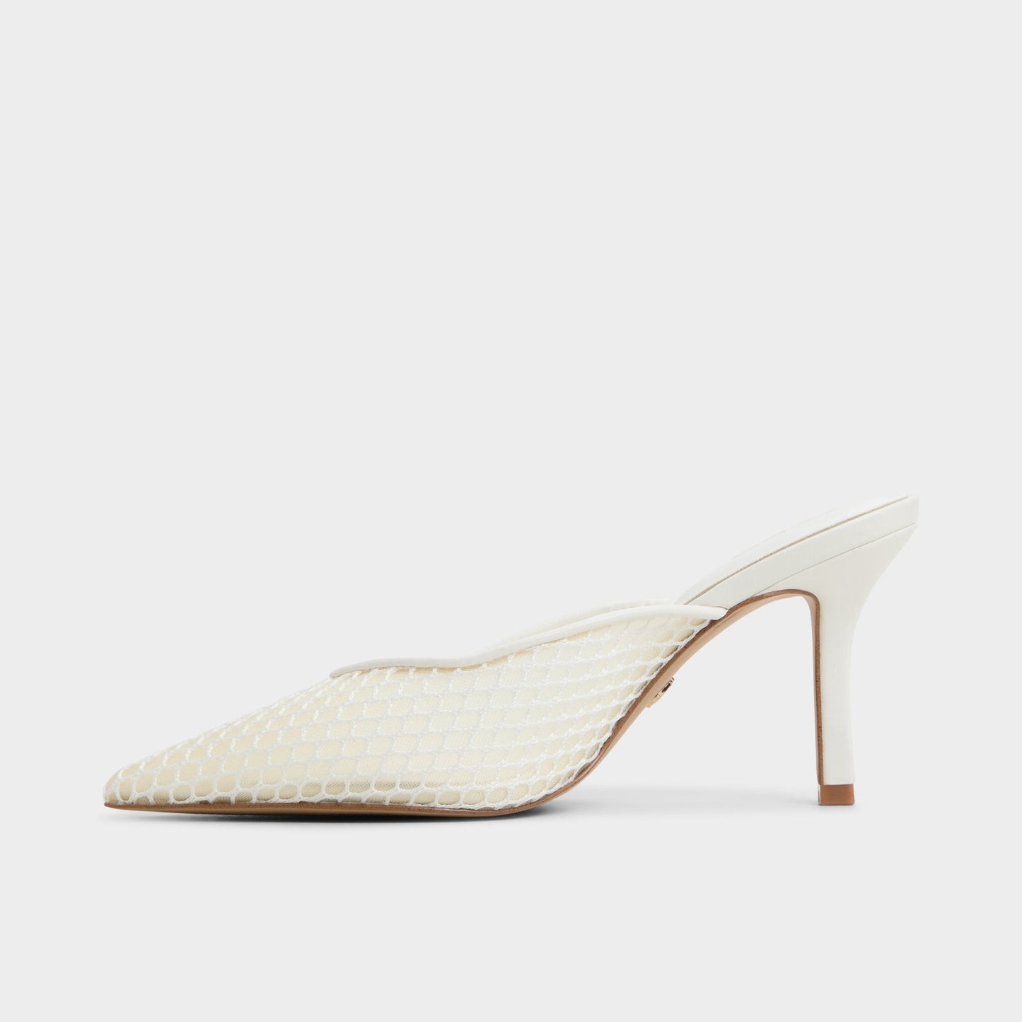 Gamilia Open White Textile Mesh Women's Mesh - Heeled mule, Stiletto heel Aldo Open white