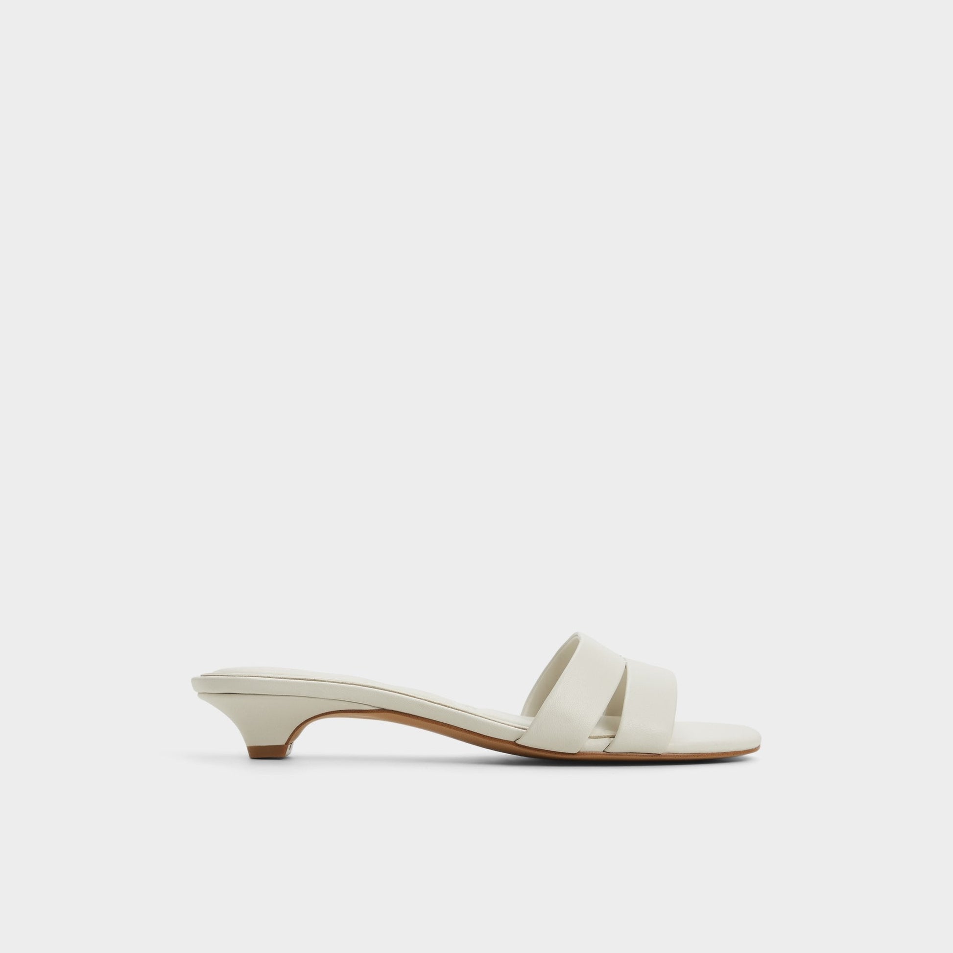 Scarletta White/Bone Women's Mule slides - Heeled mule, Kitten heel Aldo White/Bone