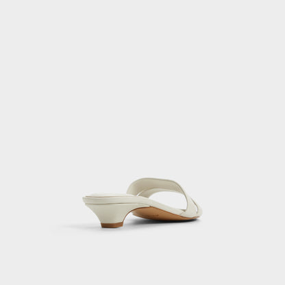Scarletta White/Bone Women's Mule slides - Heeled mule, Kitten heel Aldo White/Bone