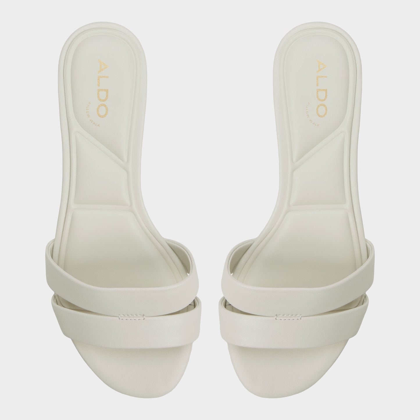 Scarletta White/Bone Women's Mule slides - Heeled mule, Kitten heel Aldo White/Bone