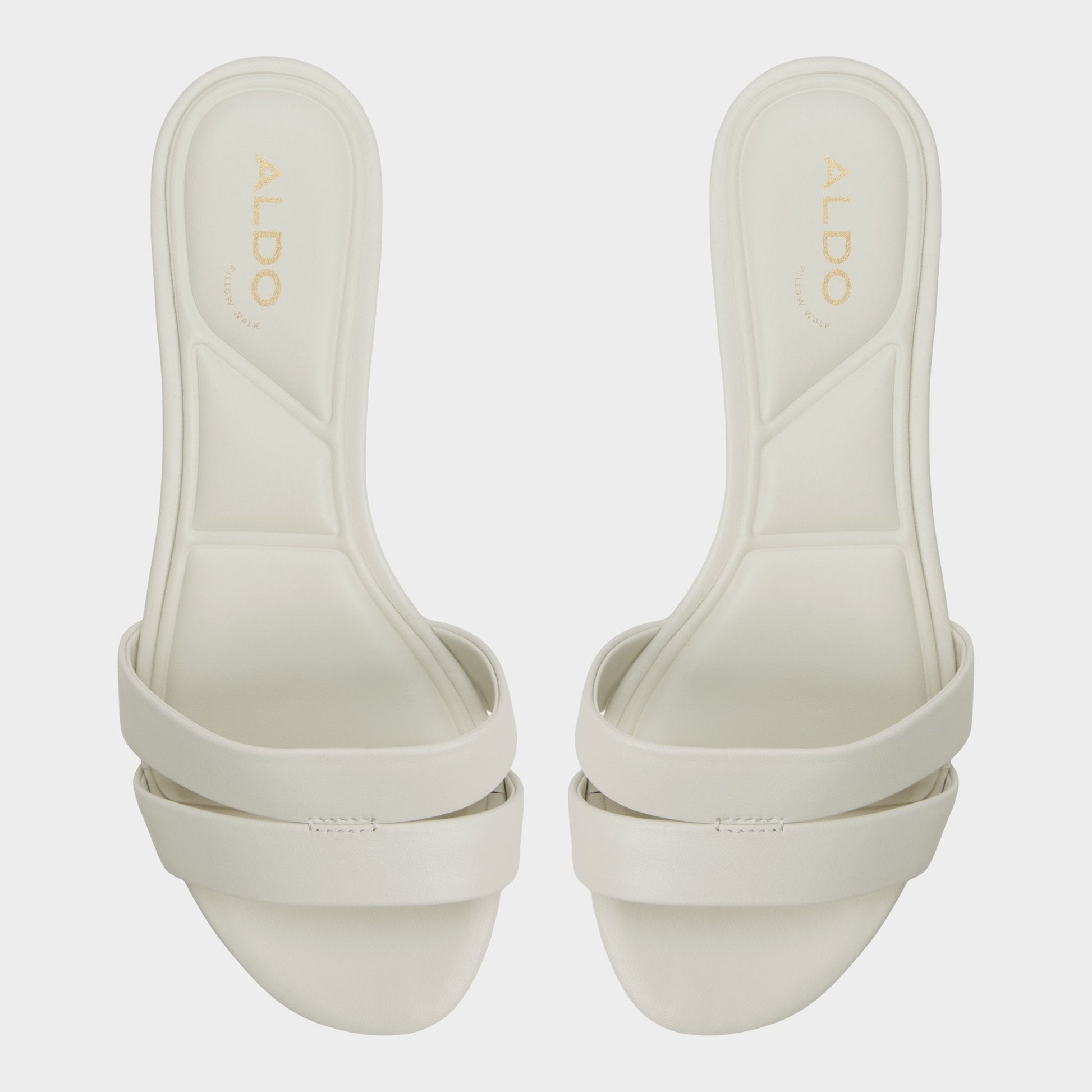 Scarletta White/Bone Women's Mule slides - Heeled mule, Kitten heel Aldo White/Bone