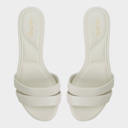 Scarletta White/Bone Women's Mule slides - Heeled mule, Kitten heel Aldo White/Bone