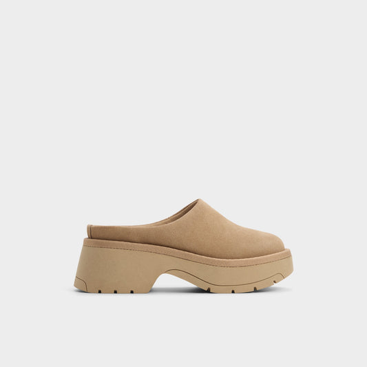 Academia Beige Women's Cold Weather Shoes - Heeled mule, Lug sole Aldo Beige