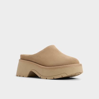 Academia Beige Women's Cold Weather Shoes - Heeled mule, Lug sole Aldo Beige