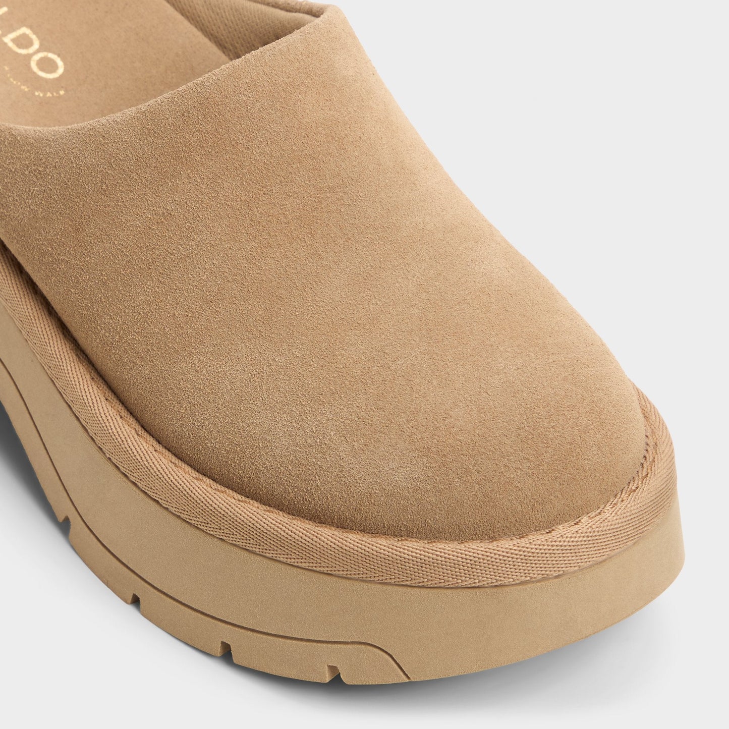 Academia Beige Women's Cold Weather Shoes - Heeled mule, Lug sole Aldo Beige