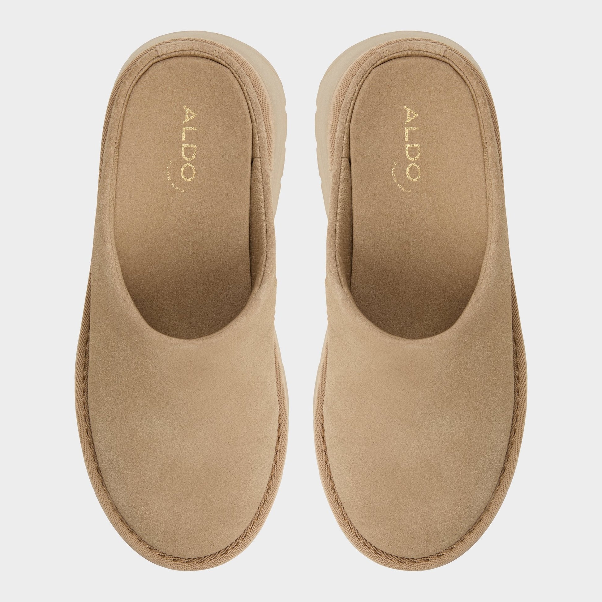 Academia Beige Women's Cold Weather Shoes - Heeled mule, Lug sole Aldo Beige