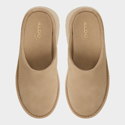 Academia Beige Women's Cold Weather Shoes - Heeled mule, Lug sole Aldo Beige