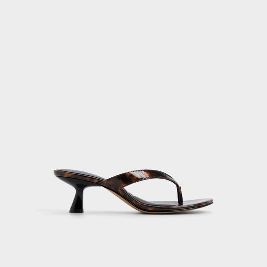Jump in Open Brown - Heeled flip flop, Kitten heel Aldo Open brown