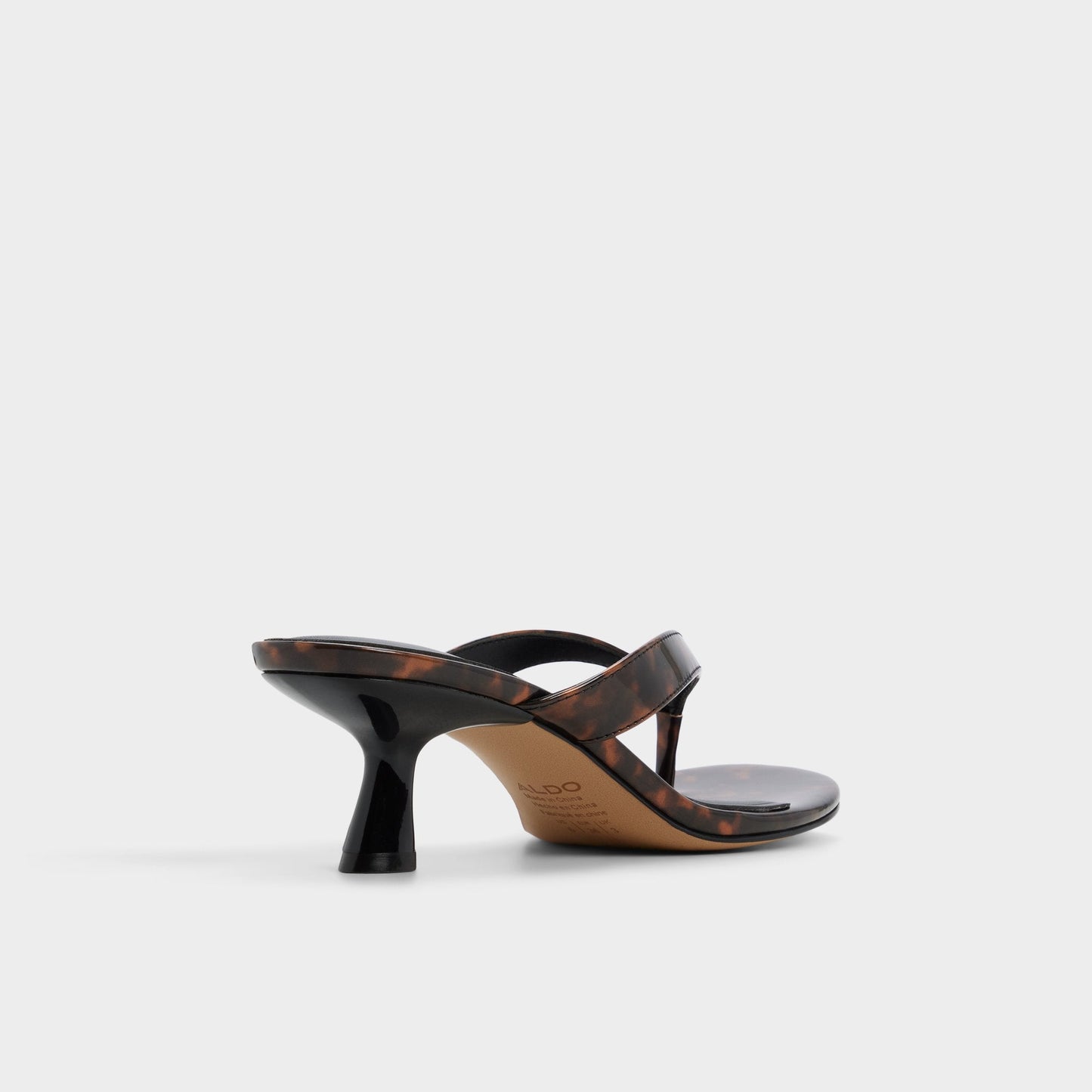 Jump in Open Brown - Heeled flip flop, Kitten heel Aldo Open brown