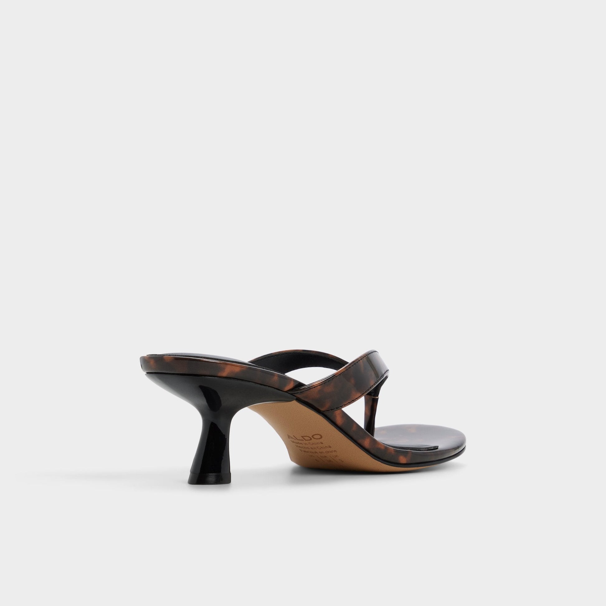 Jump in Open Brown - Heeled flip flop, Kitten heel Aldo Open brown