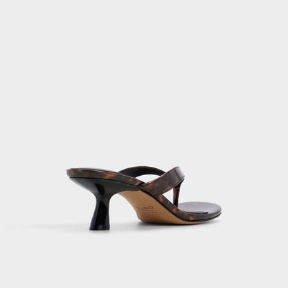 Jump in Open Brown - Heeled flip flop, Kitten heel Aldo Open brown