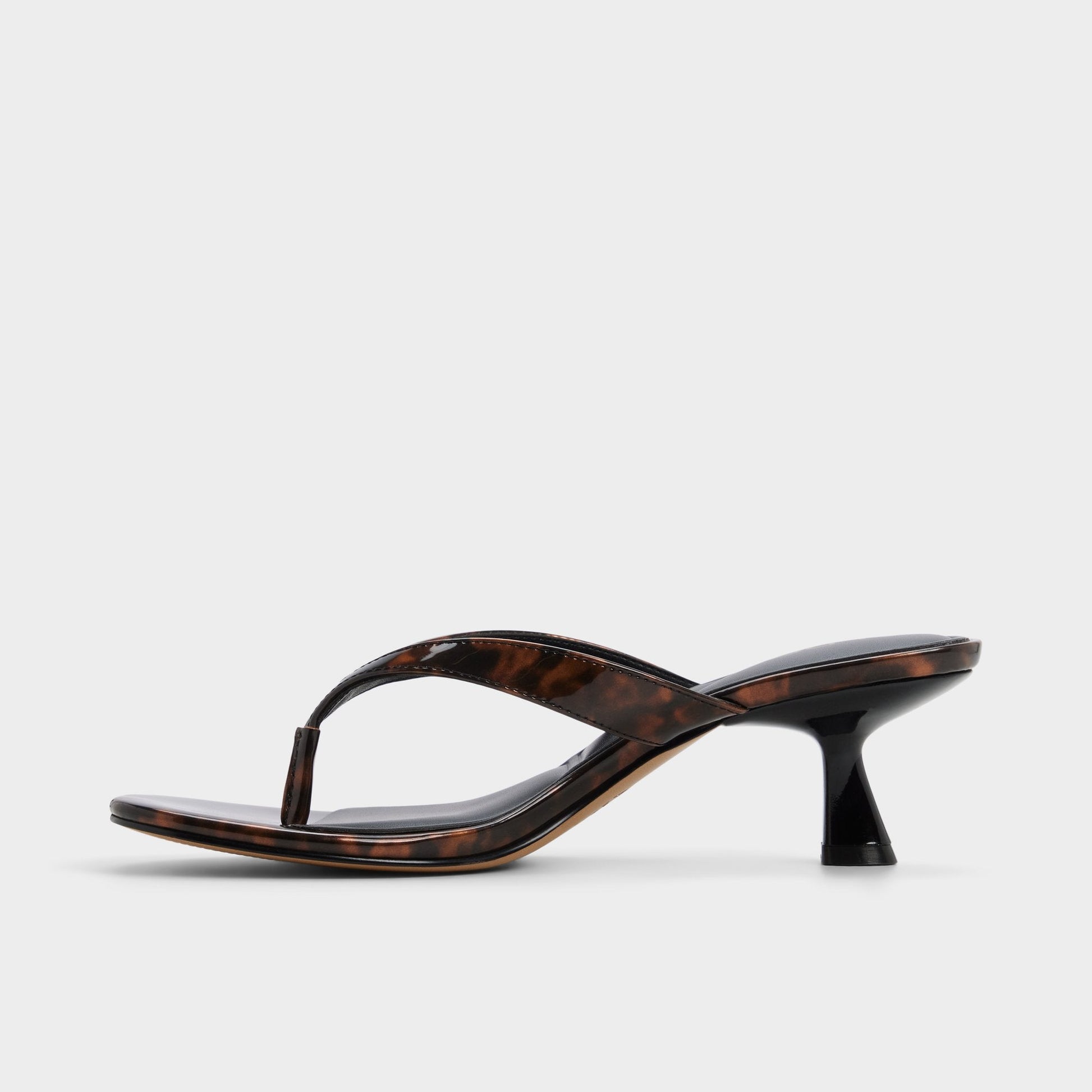 Jump in Open Brown - Heeled flip flop, Kitten heel Aldo Open brown