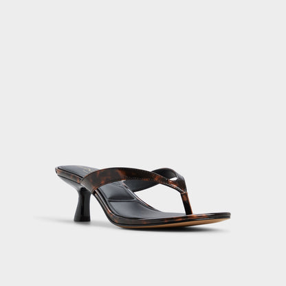 Jump in Open Brown - Heeled flip flop, Kitten heel Aldo Open brown