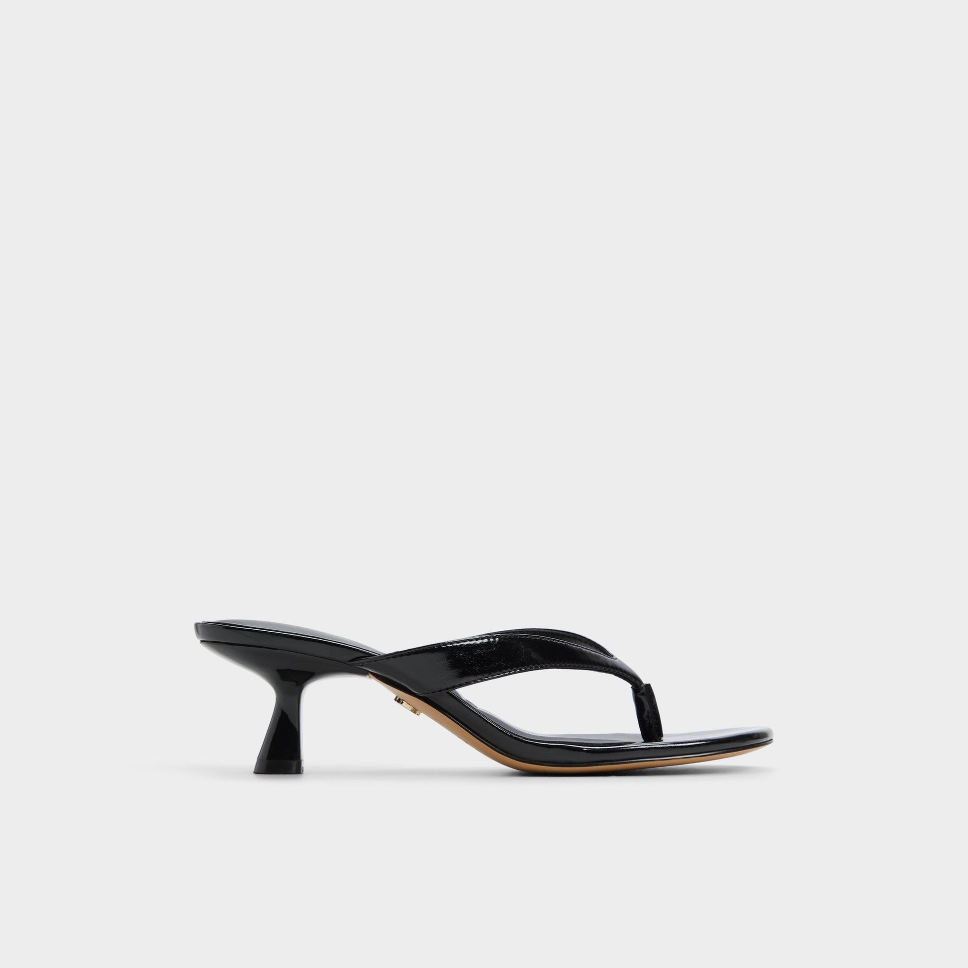 Jump Black Women's Strappy sandals - Heeled flip flop, Kitten heel Aldo Black
