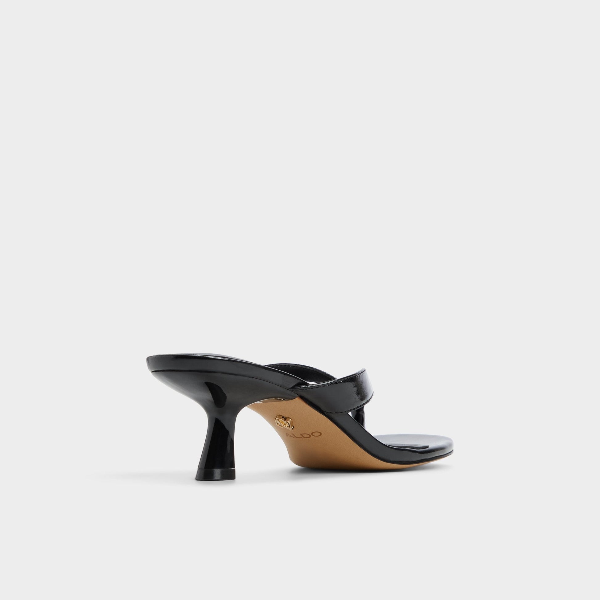 Jump Black Women's Strappy sandals - Heeled flip flop, Kitten heel Aldo Black