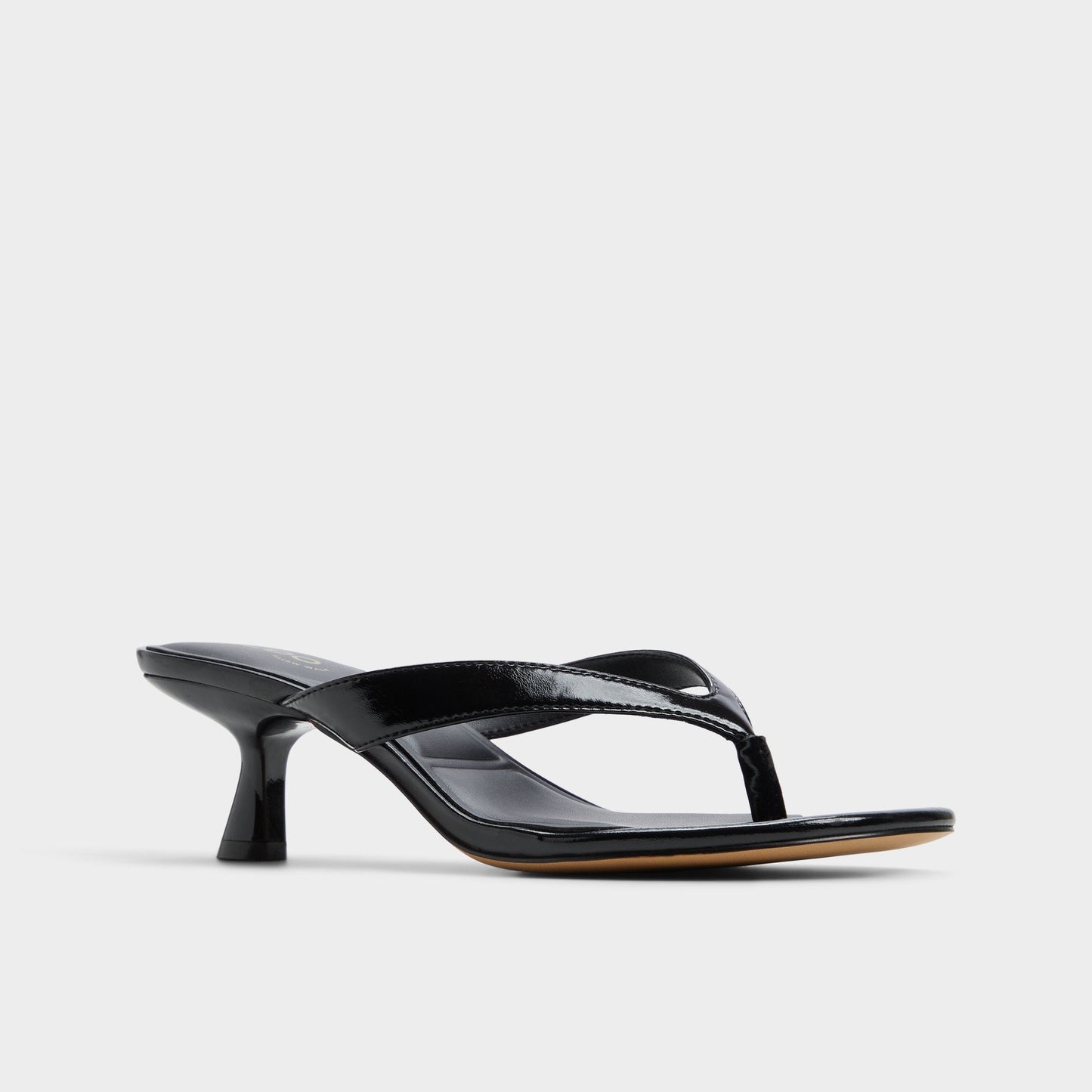 Jump Black Women's Strappy sandals - Heeled flip flop, Kitten heel Aldo Black