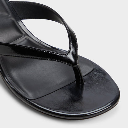 Jump Black Women's Strappy sandals - Heeled flip flop, Kitten heel Aldo Black