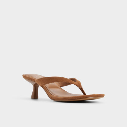 Jump in Medium Brown - Heeled flip flop, Kitten heel Aldo Medium brown