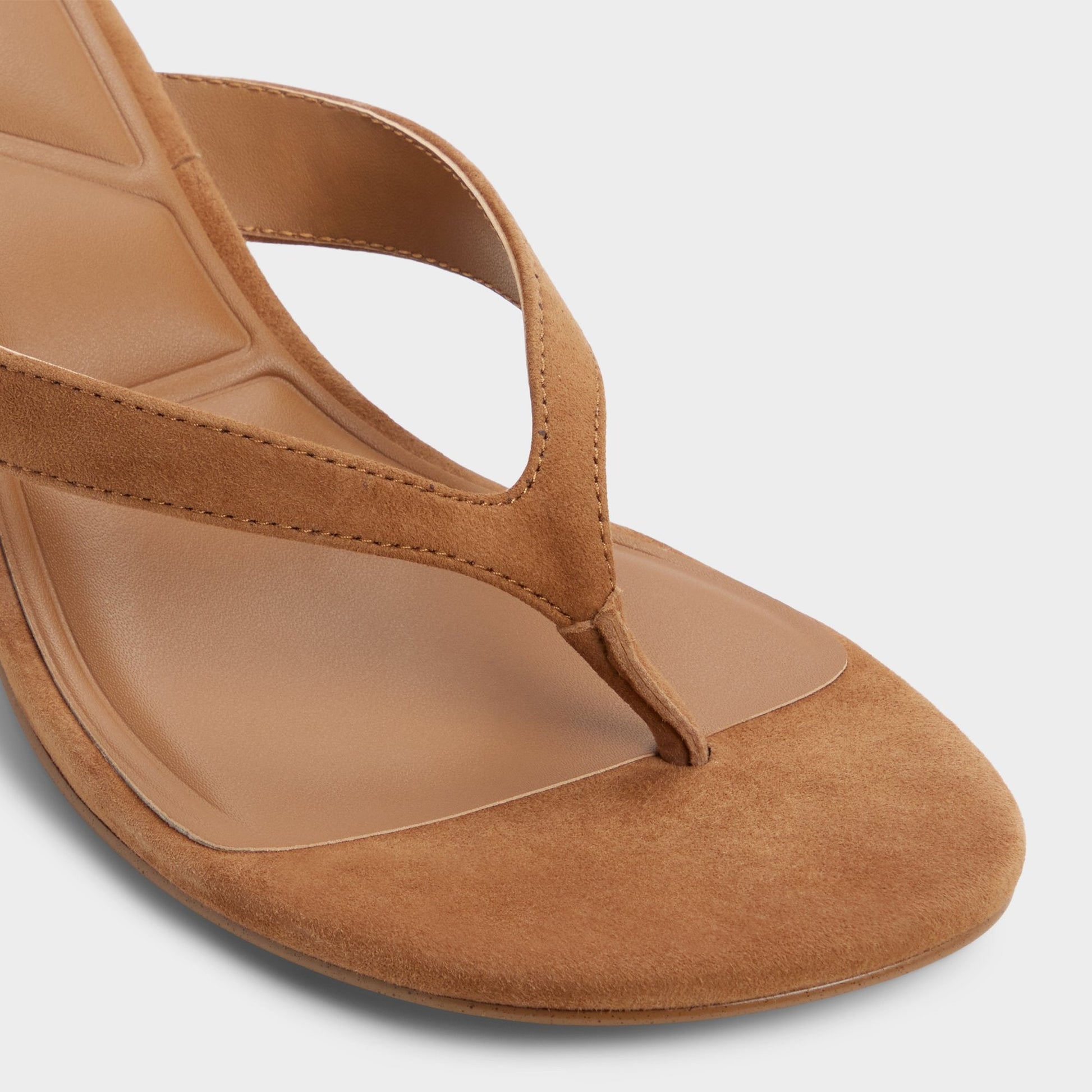 Jump in Medium Brown - Heeled flip flop, Kitten heel Aldo Medium brown