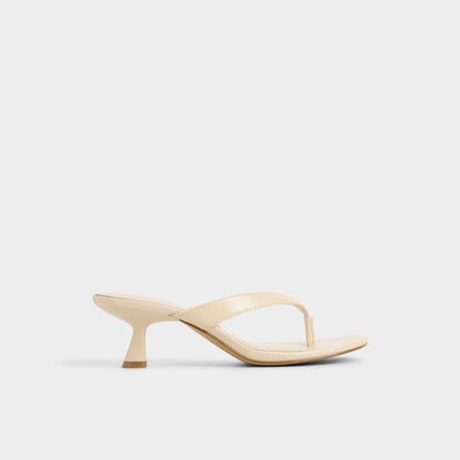 Jump in Cream - Heeled flip flop, Kitten heel Aldo Cream