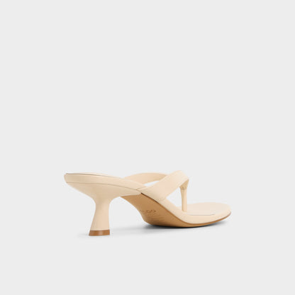Jump in Cream - Heeled flip flop, Kitten heel Aldo Cream