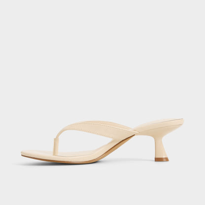 Jump in Cream - Heeled flip flop, Kitten heel Aldo Cream