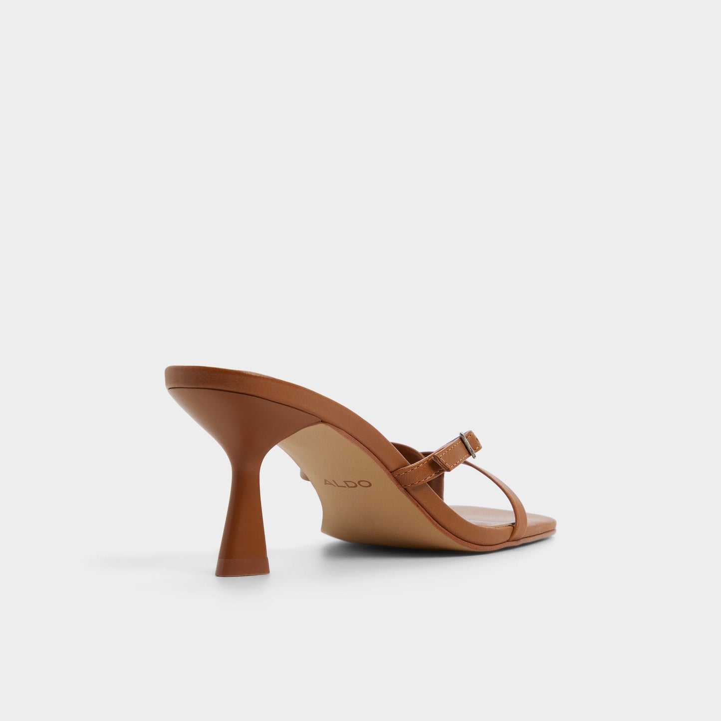 Gannever - Heeled flip flop, Kitten heel Aldo Medium Brown