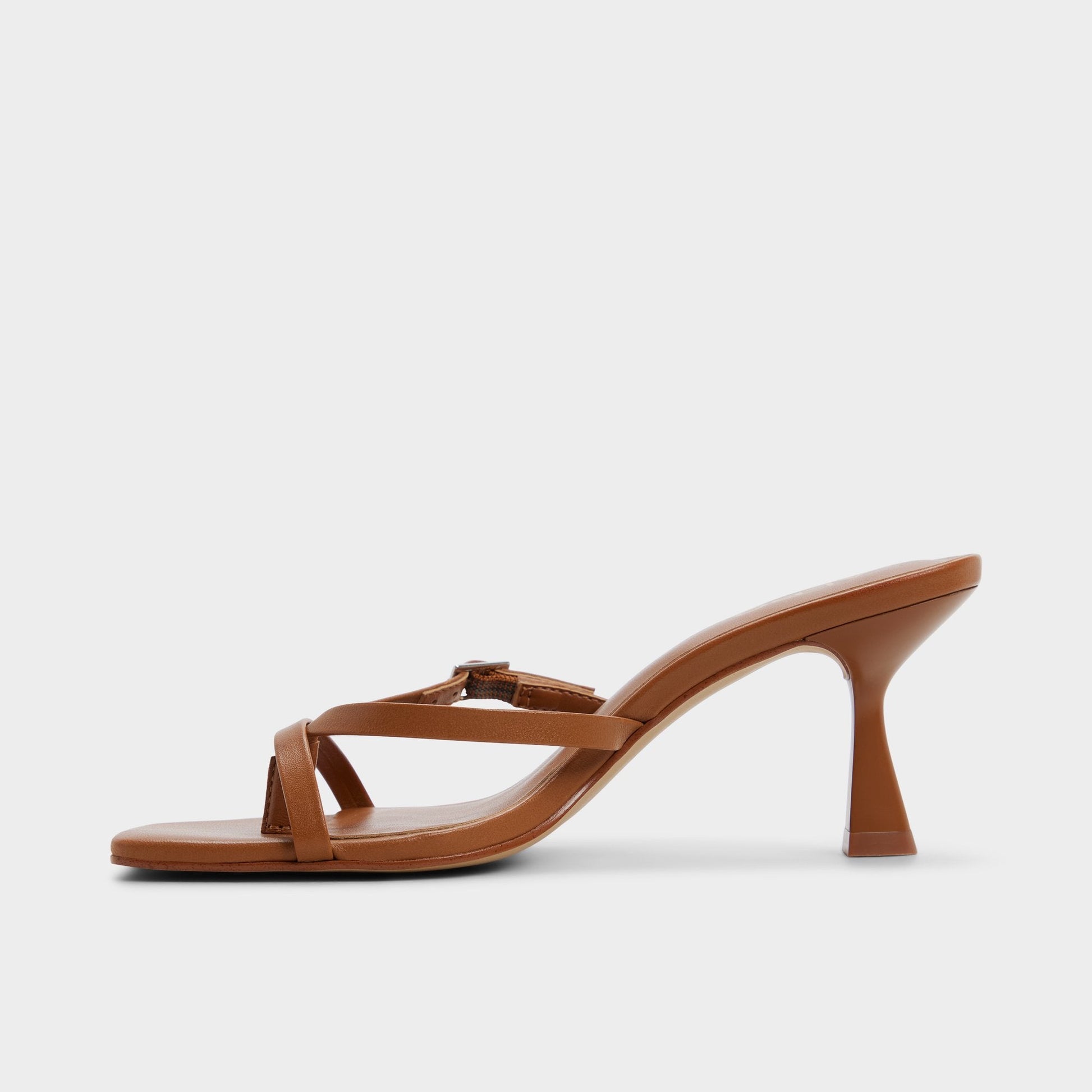 Gannever - Heeled flip flop, Kitten heel Aldo Medium Brown